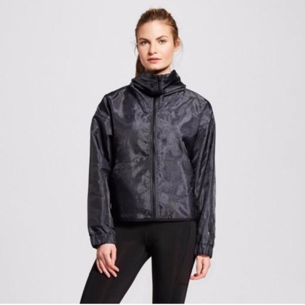 Grey Champion Shimmer Bomber Jacket Windbreaker